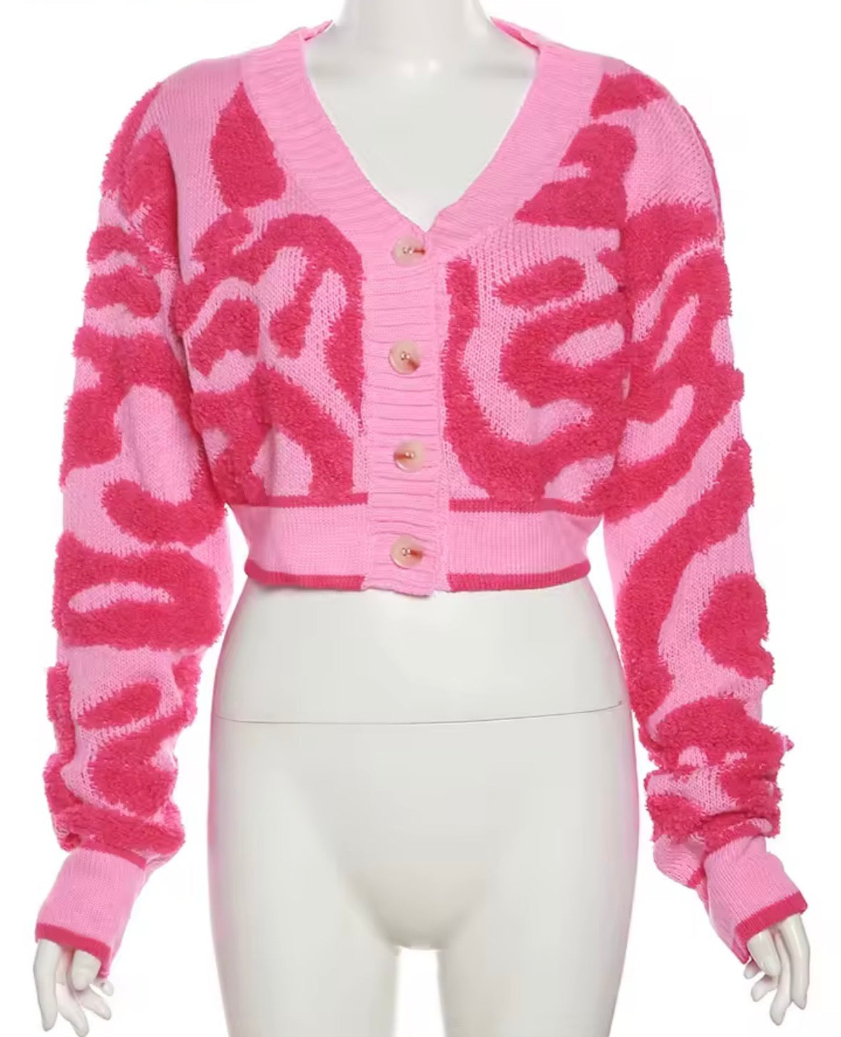 y2k Sweet Sweater V-Neck Button Down