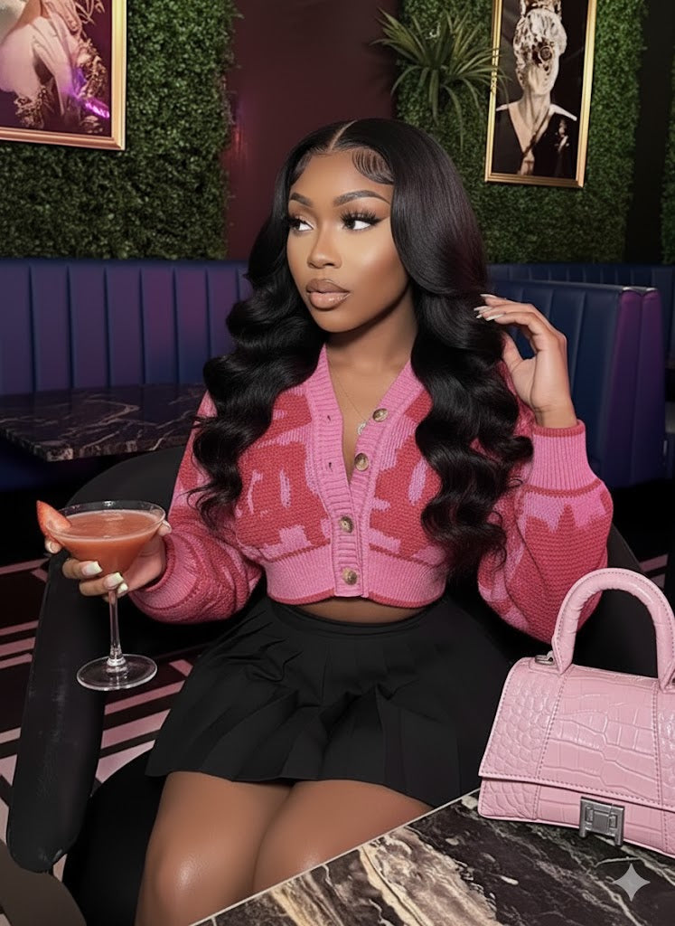 y2k Sweet Sweater V-Neck Button Down