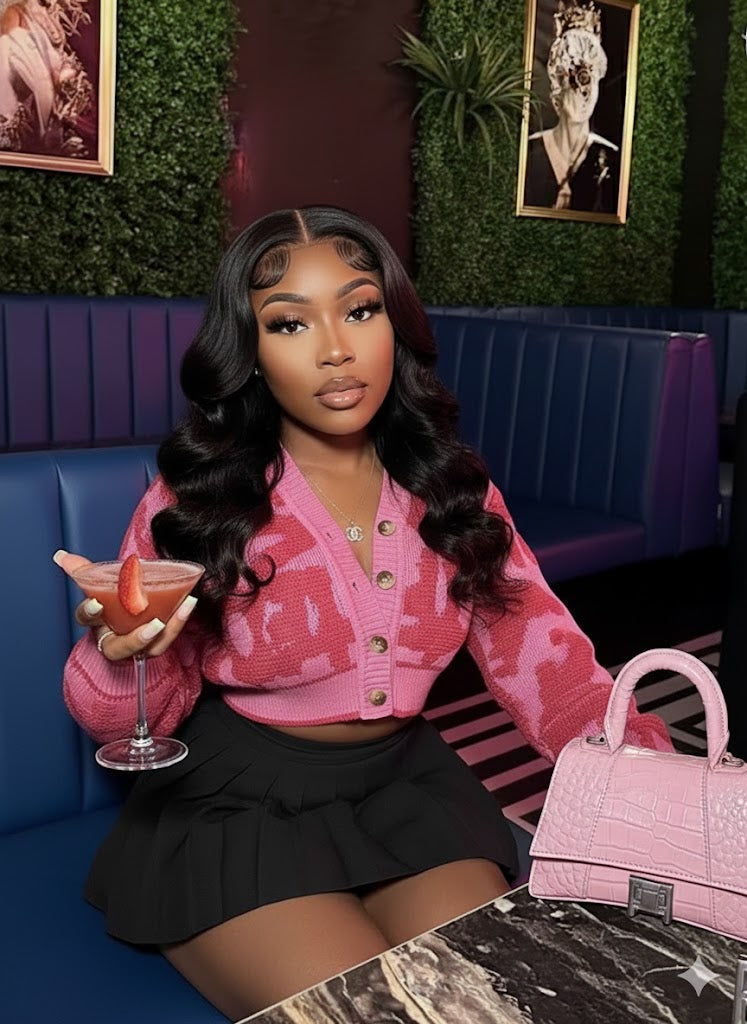 y2k Sweet Sweater V-Neck Button Down